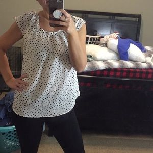 Lovely polka dot Lauren Conrad blouse